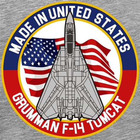 Grumman F 14 Tomcat Made In Usa Mens Premium T Shirt Mbk Design