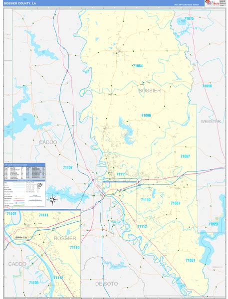 Maps Of Bossier Parish County Louisiana