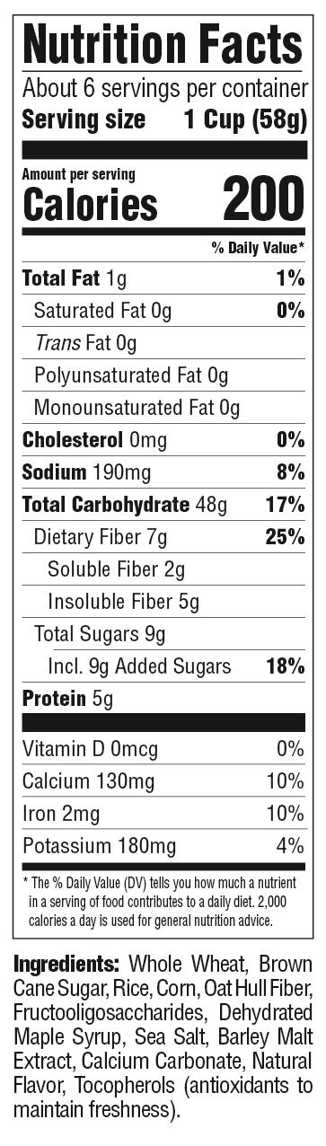 Rice Chex Nutrition Facts Label Labels 2021