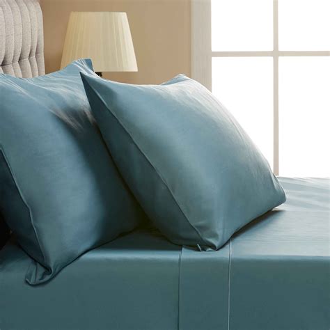 Hotel Style Egyptian Cotton Thread Count Bedding Sheet Set King Teal Pieces Walmart Com