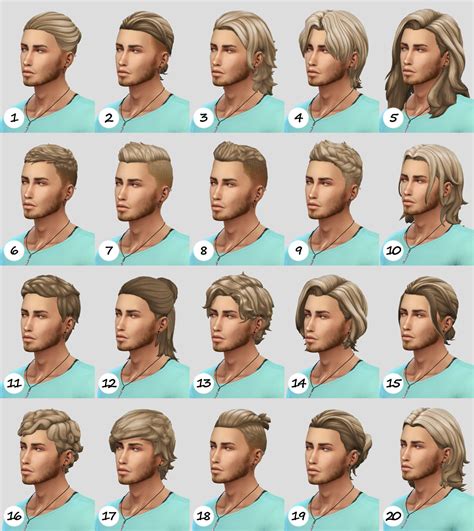 Downloads Sims 4 Hair Male Sims 4 Characters Sims 4