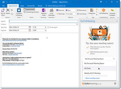 So users can access emails, contacts, calendar and other office apps like excel, word, powerpoint, outlook, and onenote over the internet. Schedule Meetings with the GoToMeeting Office 365 Outlook ...