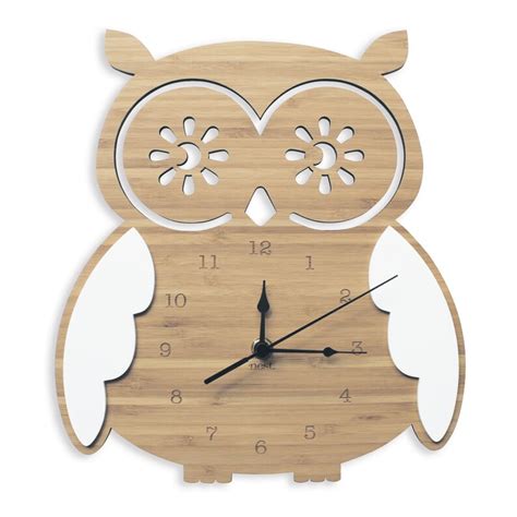 Owl Clock Wall Clock Laser Cut Nursery And Kids Decor Etsy Australia