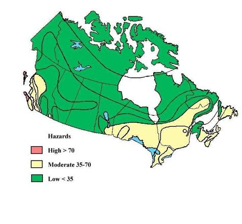 Climate Index Map Of Canada Prepared From The Formula Given By