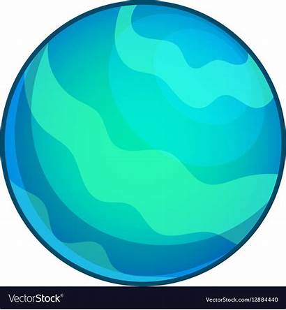 Neptune Planet Cartoon Vector Icon Royalty