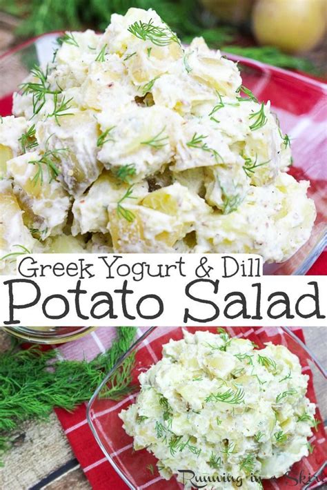 Yes, you can dress your potato salad with just olive oil. Healthy Greek Yogurt Potato Salad with dill - no mayonnaise or sour cream! Perfect comfort ...