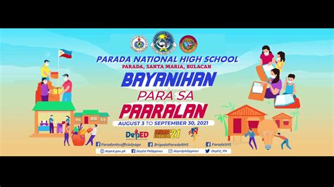 Parada National High School Brigada Eskwela 2021 Virtual Kick Off