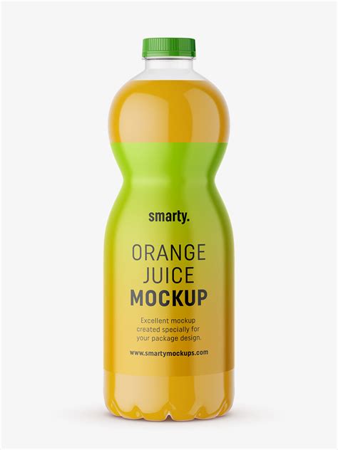 Orange Juice Bottle Mockup Smarty Mockups