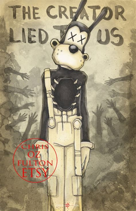 Bendy And The Ink Machine Boris The Wolf Poster Print By Chris