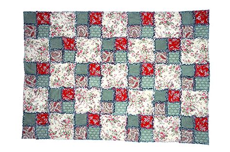 Flea market flowers sew along guide flea market. Easy Double Four Patch Rag Quilt Pattern