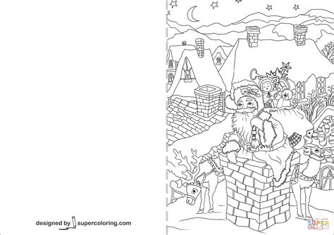 What better way to commemorate this special holiday, than with 4th of july coloring pages! Santa Claus is Going down Through a Chimney Christmas Card ...