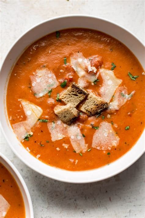Take your canned soup from boring and flat to vibrant and tasty using these five easy tricks! Easy Tomato Soup Recipe • Salt & Lavender