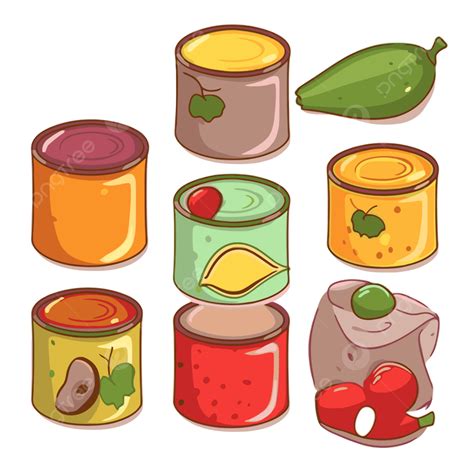 Clipart Of Canned Goods