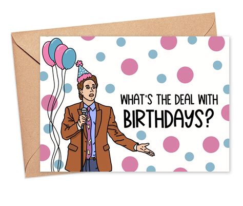 Jerry Seinfeld Birthday Card Printable Cards