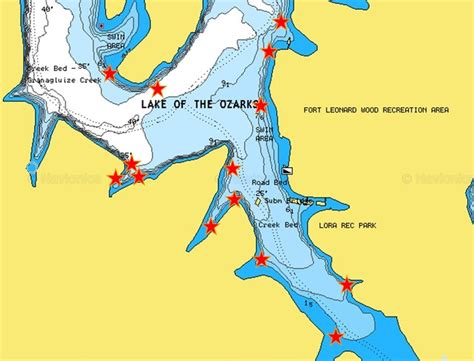 Lake Of The Ozarks Depth Map