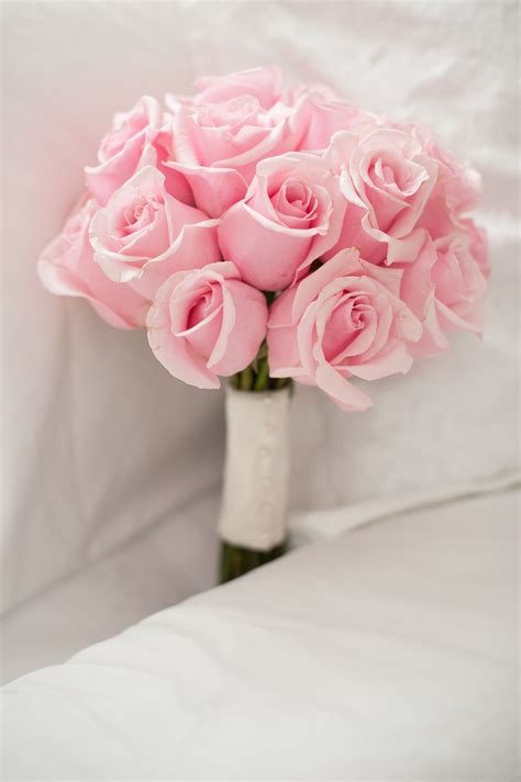 Light Pink Rose Bridal Bouquet Bridal Bouquet Pink Pink Rose Wedding Bouquet Pink Roses Wedding