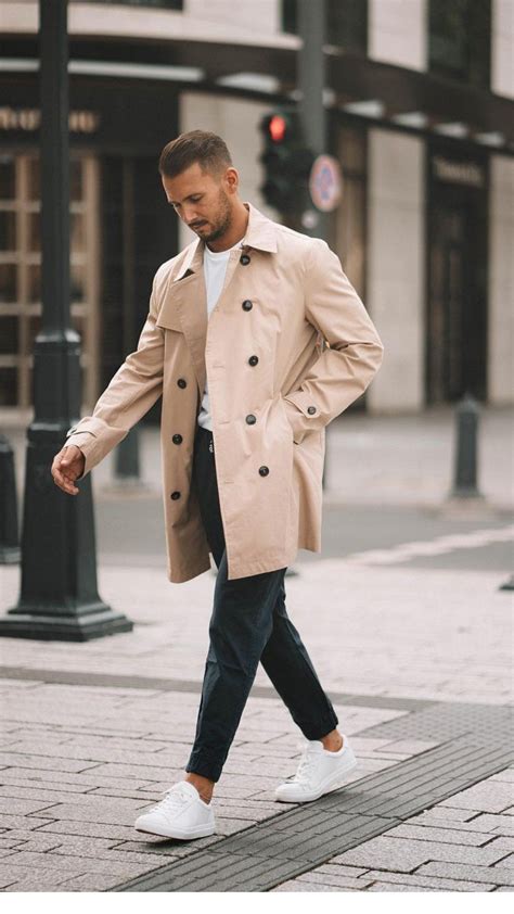Beige Trench Coat Mens Outfit Maxima Hollingsworth