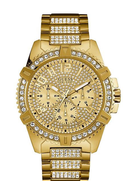 Find the full collection of men's guess watches. Gold-Tone Multifunction Watch | GUESS.com