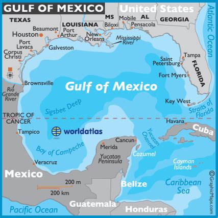 Gulf Of Mexico Map Mexico Maps Gulf Of Mexico Facts Location World