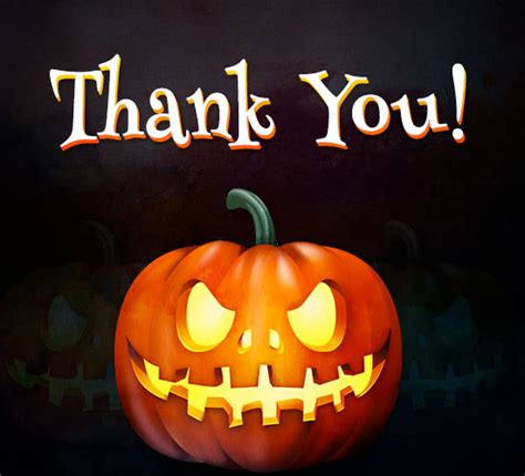 Thank You Halloween Greeting Free Thank You Ecards Greeting Cards