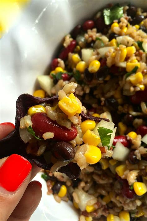 Daddy was the first to comment on how amazing it was and the children piped up right behind him. Mexican Rice Salad - Reluctant Entertainer