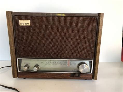 Vintage High Fidelity Sound Sony Am Fm Table Radio Model No Icf W Ebay
