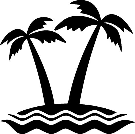 Island palm tree silhouette png. Palm Islands Portable Network Graphics Clip art Computer ...