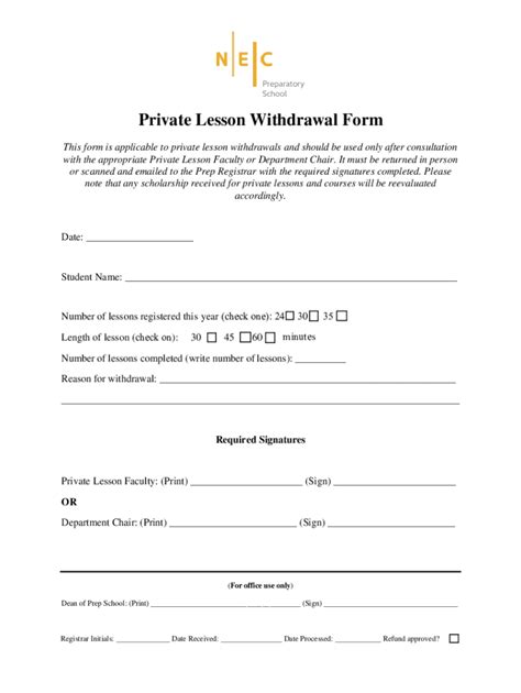 Fillable Online How To Write A School Withdrawal Letter Template