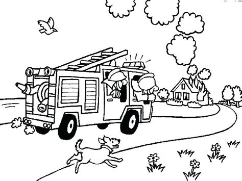 Fire Truck Coloring Pages Pdf At Free Printable