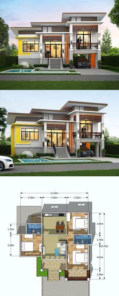 One And A Half Storey House Floor Plan With 3 Bedrooms One Storey
