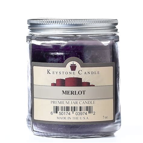 Merlot Scented Candles In 7 Ounce Jar