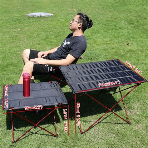 “outdoor Foldable Table Portable Camping Desk For Ultralight Beach Aluminium Hiking Climbing