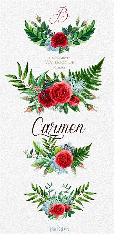 Modello personalizzabile, quadrato, pieghevole a libro, per partecipazioni di nozze semplici e raffinate. Matrimonio Watercolor Bouquets, Rosa Inglese Fiori, Brunia ...