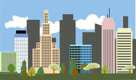 City Skyline Clip Art At Vector Clip Art Online Royalty