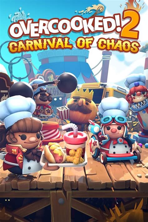 Overcooked 2 Carnival Of Chaos 2019 Xbox One Box Cover Art Mobygames