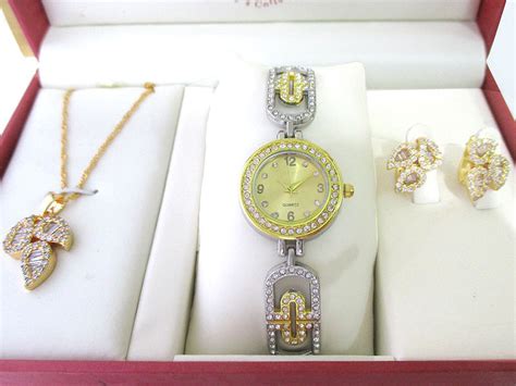 Elegant Jewellery And Watch T Set Price In Pakistan M013035 2023