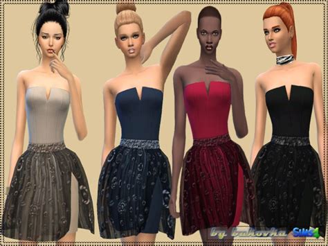 Corset Dress Circle The Sims 4 Catalog