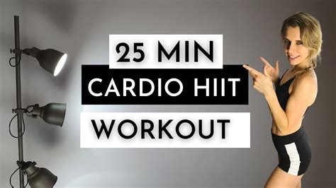 25 Minute Cardio Hiit Workout At Home No Equipment No Repeat