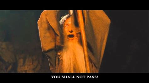 Best Favorite Lord Of The Rings Quotes You Shall Not Pass Gandalf YouTube