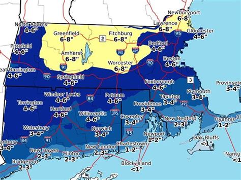 Massachusetts Weather Winter Storm Warning Issued Ahead Of Storm
