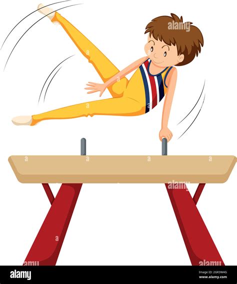 gymnastics balance beam stock vector images alamy