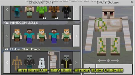 Minecraft Skin Pack Pe Minecraft Kit