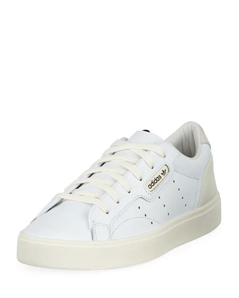 Entdecke jetzt die große auswahl auf adidas.de. Adidas Sleek Leather Low-Top Sneakers | Neiman Marcus