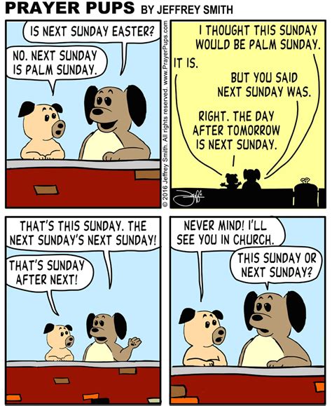 This Sunday Is Palm Sunday Christian Cartoons From Prayer Pups