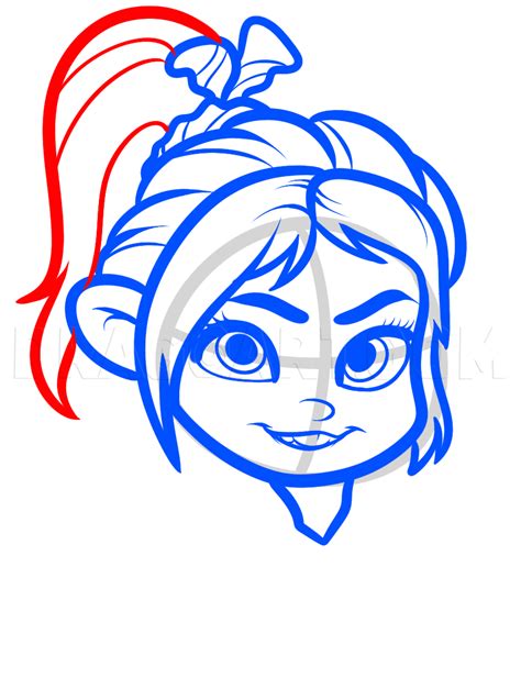 How To Draw Vanellope Wreck It Ralph Step By Step Drawing Guide By