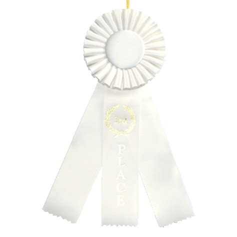 3rd Place Three Streamer Rosette Ribbon By Athletic Awards