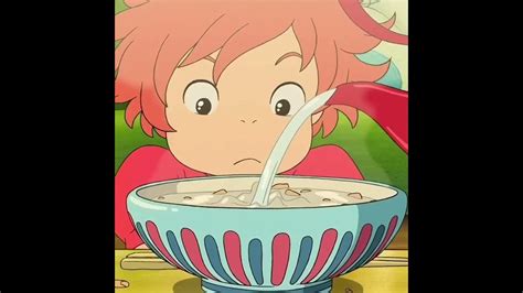 Ponyo Ponyo Ramen Scene Studio Ghibli Beauty Anime Food Shorts