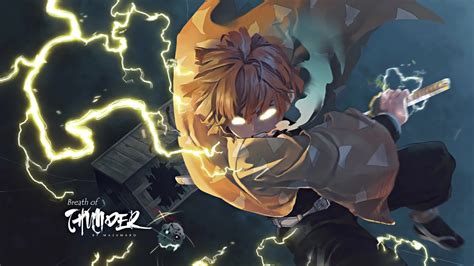 Anime Breath Of Thunder Zenitsu Kimetsu No Aiba
