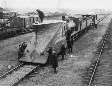23rd November 1936, snow plough attached to an LNER Locomotive. | Snow