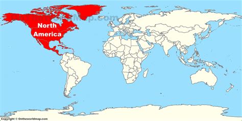 Where Is North America Located On The Map World Map